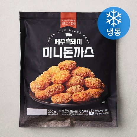 랜선식당 제주 흑돼지 미니 돈까스 (냉동), 320g, 1개-추천-상품