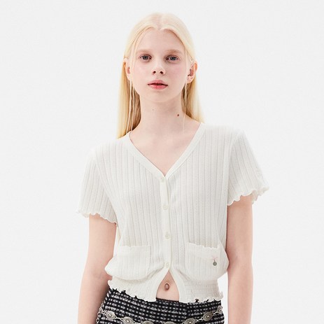 키르시-여성용-SMALL-CHERRY-POPPLE-V-NECK-KNIT-CARDIGAN-추천-상품