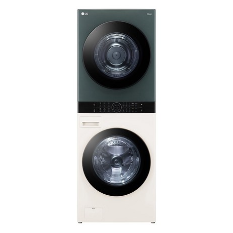 LG 트롬 오브제컬렉션 워시타워 W20EGAN 세탁기 23kg + 건조기 20kg 네이처 베이지 방문설치, 네이처 베이지(세탁), 네이처 그린(건조)-추천-상품