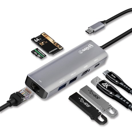 아이노비아-USB-C타입-7in1-HDMI-4K-미러링-랜-멀티허브-IHC7HL-네이비-추천-상품