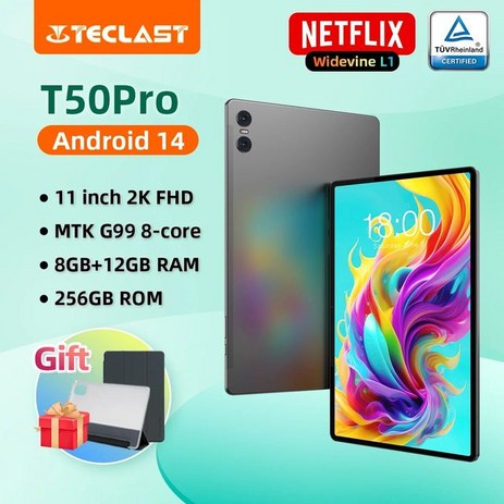 태블릿전자책 Teclast T50Pro MTK G99 태블릿 11 인치 2K 디스플레이 8GB + RAM 256GB ROM 안드로이드 13 8000mAh 고속 충전 4G 네트워크, [02]T50Pro Android 14, [01] T50Pro Android 14, 없음-추천-상품