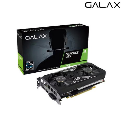 GALAX 지포스 GTX 1650 BLACK EX PLUS OC D6 4GB 그래픽카드-추천-상품