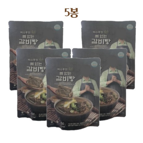 박수홍 착한뼈 없는갈비탕, 5개, 700g-추천-상품