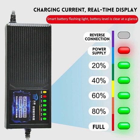 48V/60V/72V 20A 전기 자전거 차량 배터리 충전기 전원 어댑터 승/라이트 영국 자동차 액세서리, 11 72V 20AH EU Plug, [11] 72V 20AH EU 한국사용가능-추천-상품