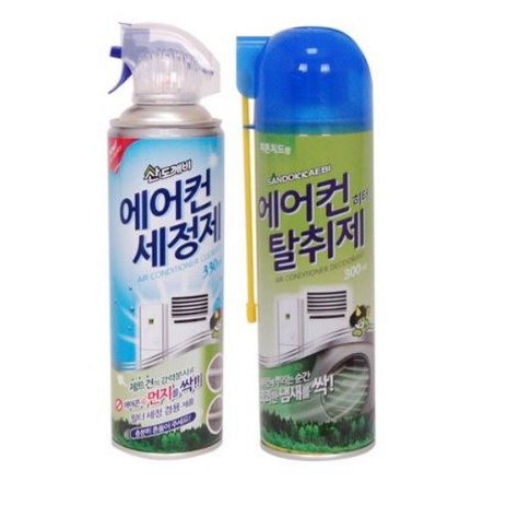 산도깨비 에어컨 청소 세트 [세정제+탈취제]세트, 330ml, 1세트-추천-상품