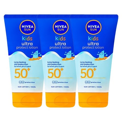 니베아 선 키즈 울트라 프로텍트 선 로션 SPF50+, 150ml, 3개-추천-상품