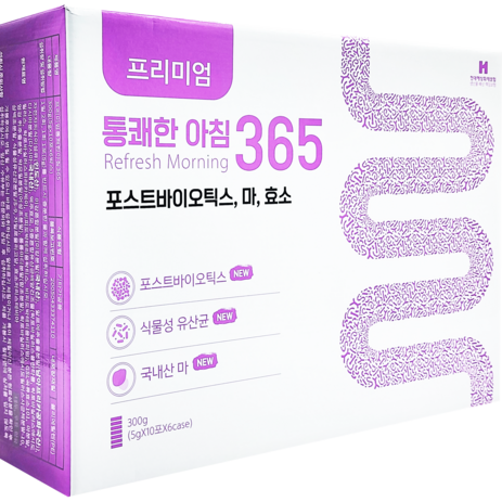 통쾌한 아침365 6박스(60포 ) 변비탈출 쾌변 변비유산균, 50g, 6개-추천-상품