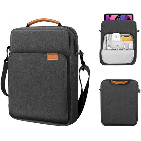 맬슨 가벼운 태블릿가방 파우치 크로스백 노트북, 13인치, 다크그레이-추천-상품