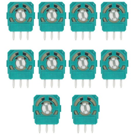 컨트롤러를위한 10pcs 3D 아날로그 조이스틱 전위차 교체 팩, 10개, 한개옵션0-추천-상품