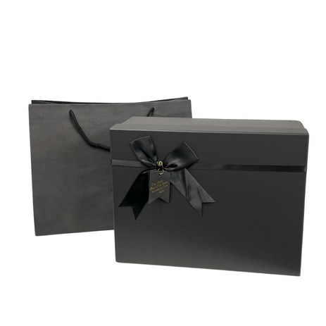 루루홈 올블랙 리본 선물 포장 박스 + 종이가방-추천-상품