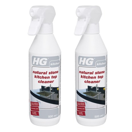 HG 주방 대리석 클리너 1+1 인조대리석 천연대리석 청소 얼룩제거 광택 세정제, 500ml, 2개-추천-상품