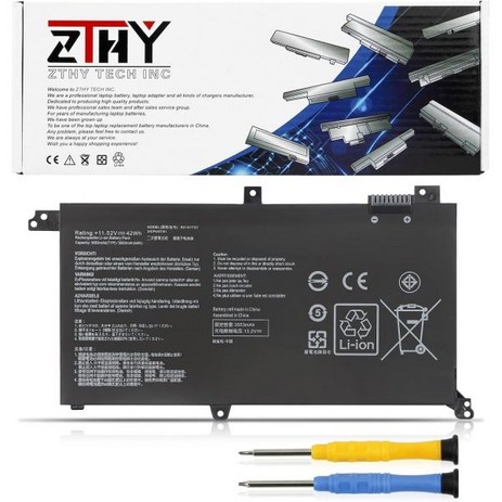 ZTHY 42Wh B31N1732 ASUS 비보북용 배터리 교체 S14 S430FA S430FN S430UA S430UAN S430UN K430F K430FA K430U V430U-추천-상품