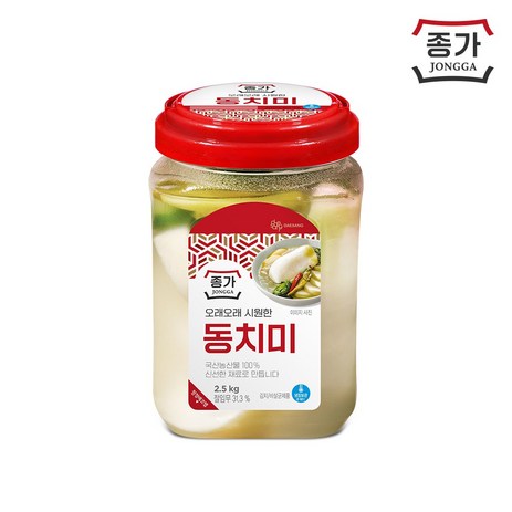 종가집 시원한동치미, 1개, 2.5kg-추천-상품