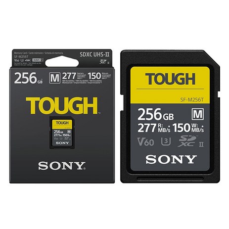 소니정품 SD카드 UHS-II V60 R277/W150 SD카드 방수 방진 TOUGH 128G 256G 512G, 256GB-추천-상품