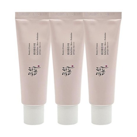 조선미녀 맑은쌀 선크림 50ml(SPF50+) 3개, 조선미녀 맑은쌀 선크림 50ml 3-추천-상품