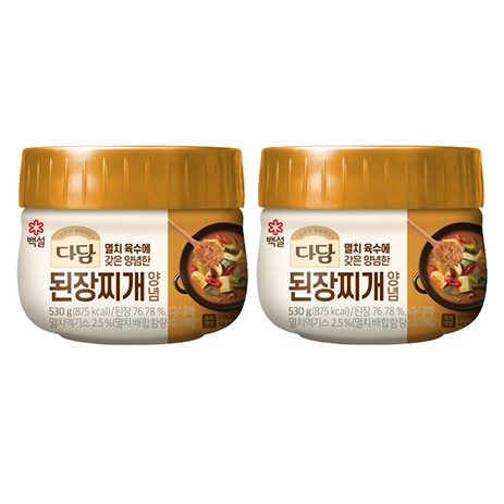 다담 된장찌개양념 530G X 2, 2개-추천-상품