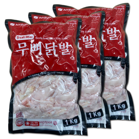 푸드맥스 닭발 원료 무뼈닭발, 1kg, 3개-추천-상품