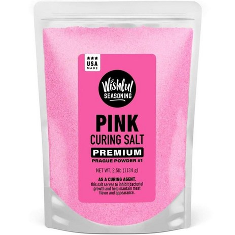 위시풀 핑크 큐어링 솔트 프라하 파우더 1134g 1팩 Wishful Pink Curing Salt Premium Prague Powder, 1개-추천-상품