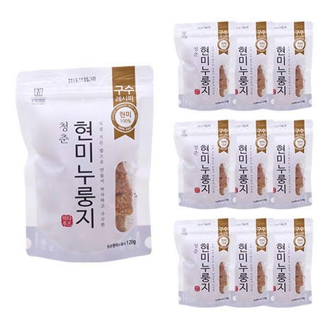 청춘현미누룽지, 120g, 10개-추천-상품