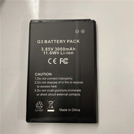 YCOOLY G3 배터리 팩용 3000mAh 생산 날짜 정보 기능 포함 대용량, 한개옵션1, 02 2 PCS-추천-상품