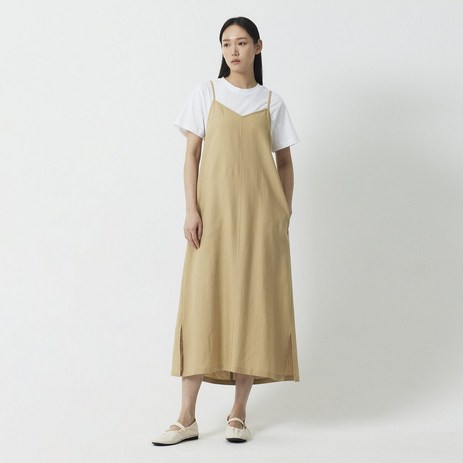 JAJU 여 리넨 블렌디드 뷔스티에 원피스BEIGE / KHAKI / SKY BLUE / NAVY / BLACK-추천-상품