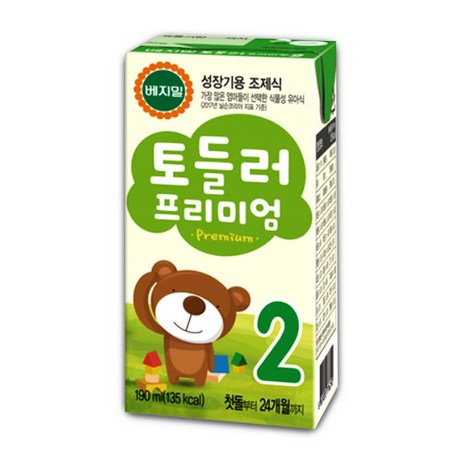 베지밀 토들러 프리미엄 2단계 190mlx32팩, 190ml, 32개-추천-상품