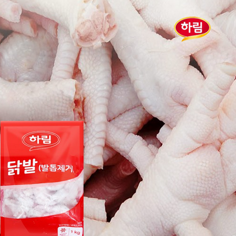 하림-통 닭발(발톱제거)1kg, 1kg, 3개-추천-상품