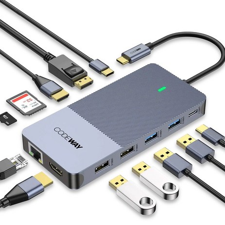 USB-C타입-12in1-4K60Hz-노트북-멀티허브-추천-상품
