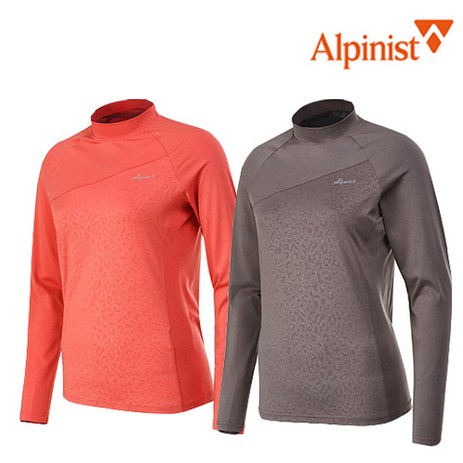 [트레저아웃도어] 알피니스트 패턴히트 터틀넥 라운드 티셔츠 (여성/봄 가을용)-추천-상품