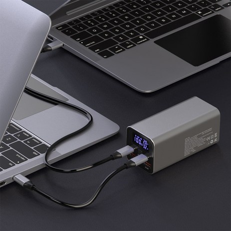 NEXTU 휴대용 노트북 멀티 포트 보조배터리 65W 고속충전 대용량 20000mAh-추천-상품