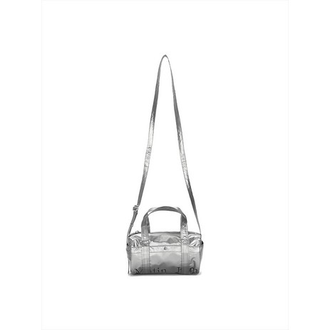 마뗑킴 GLOSSY LOGO SPORTY MINI DUFFEL BAG IN SILVER-추천-상품