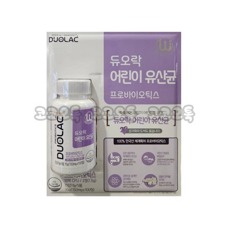 듀오락 키즈 유산균 750mg*100정, 100정, 2개-추천-상품