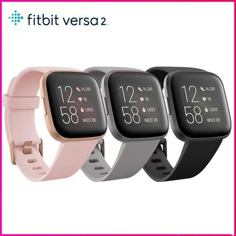 핏빗 버사2 스마트워치 Fitbit versa2 GPS, Black Carbon-추천-상품