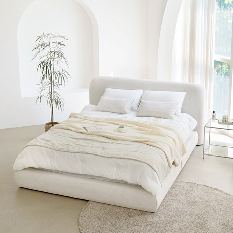 데일리리빙 드레스덴 정품 조야패브릭 호텔식 침대프레임 SS/Q/K/LK/CK (일반헤드형), 1.SS 일반헤드형 프레임-추천-상품