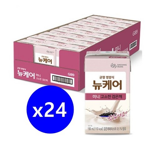 대상웰라이프 뉴케어 미니 고소한 검은깨, 150ml, 24개-추천-상품