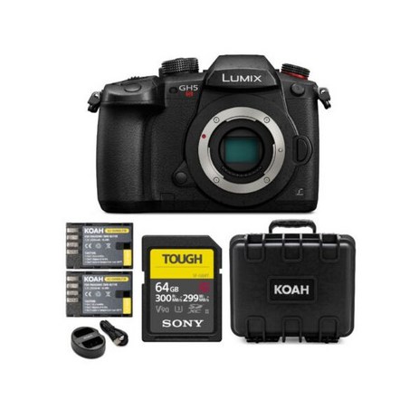 파나소닉 GH5s 루믹스 C4K 미러리스 카메라 32GB SD 카드 하드 케이스 번들-추천-상품