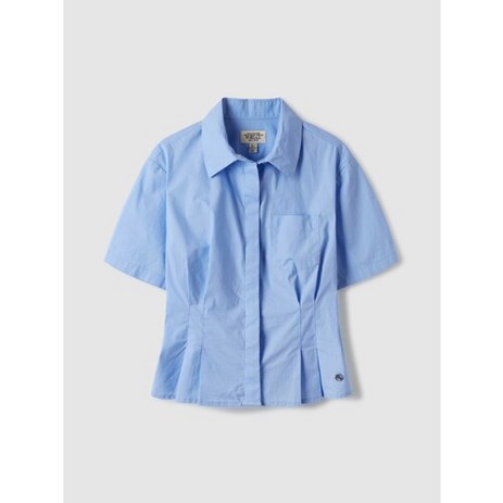 후아유 여성용 슬림핏 반팔 셔츠 Slim Fit Short Sleeve Cotton Shirts WHYWE2555F-추천-상품