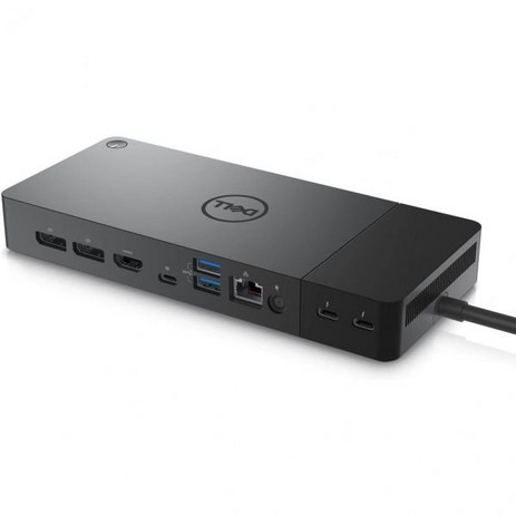 Dell WD22TB4 썬더볼트 4 도크 포트 2개 최대 5120 x 2880 비디오 해상도 HDMI 2.0 DP 1.4 USB-C USB A 기가비트 이더넷 LAN, 블랙-추천-상품