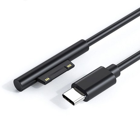 USB-C타입 서피스 고속충전케이블 서피스프로 Pro 7/6/5/4/3 Book/Book 2 용 고급형 패브릭 1.5m, 1개-추천-상품
