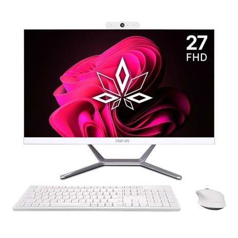 뷰라이프 27인치 웹캠 일체형PC i7 11세대 RAM 윈도우11포함 무선키보드마우스/장패드 증정, 512GB, 16GB, WIN11 Pro-추천-상품