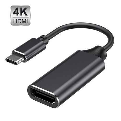 USB 3.1 C타입 HDMI 호환 컨버터 HD HDTV 케이블 어댑터 맥북 크롬북 샤오미 삼성 화웨이 메이트 30 용 4k, [02] black, 2)13.5 X 7.5 X 1 white, 1개-추천-상품