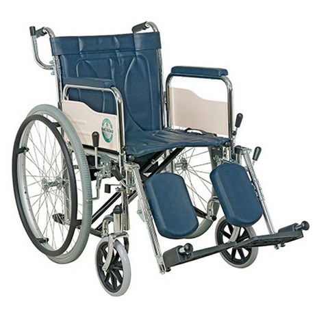 DS메디텍 거상형 병원용 휠체어 (링겔꽂이장착/깁스환자용발받침), 42cm, 1대-추천-상품