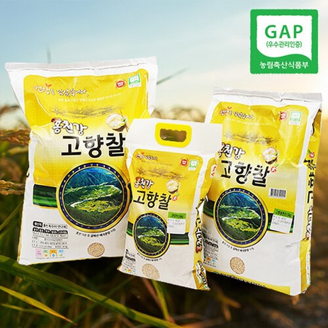 [GAP인증] 밥맛좋은 강원도 홍천 고향찰 찹쌀 10kg, 1개-추천-상품