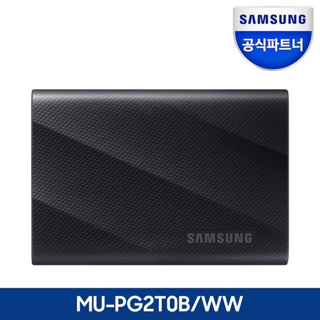 삼성전자 삼성 공식인증 포터블 외장 SSD T9 2TB MU-PG2T0BWW (정품), 블랙(MU-PG2T0B/WW)-추천-상품