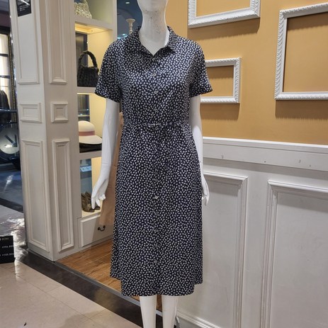 BCBG 비씨비지 여름24 바나나 프린트 원피스 B4B5O692-추천-상품