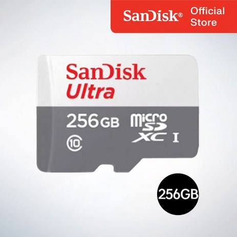 샌디스크코리아 공식인증정품 마이크로 SD카드 SDXC ULTRA 울트라 QUNR 256GB, 1개-추천-상품