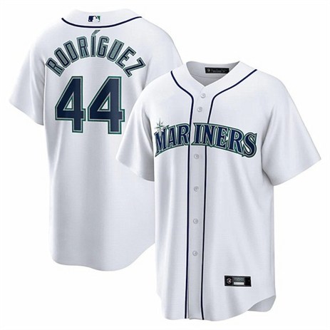 시애틀 매리너스 야구 유니폼 44# ROORIGUEZ 남성용 자수 저지 야구 티셔츠-추천-상품
