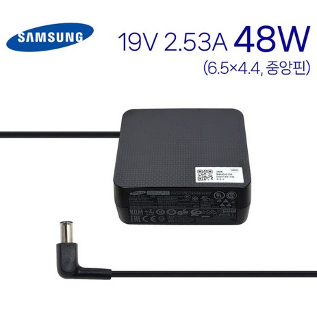 삼성 19V 2.53A 48W TV 모니터 정품 어댑터 케이블, 1개-추천-상품