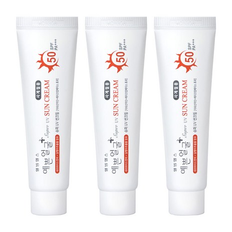 웰빙헬스 예쁜얼굴 썬크림 25g, 3개-추천-상품