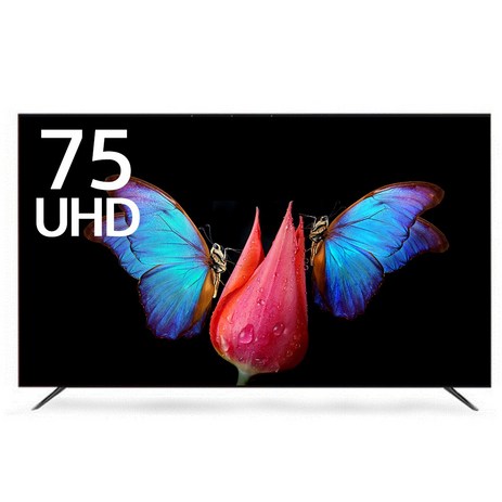 프리토스 75인치 TV (190cm) 4K UHD HDR 중소기업TV FT750SUHD, 기본, 기본 스탠드형(기사설치)-추천-상품